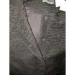 Vince  Textured Crew Neck Jacket Black Collarless L New Photo 4