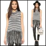 Free People ✨ Folksong Fringe Tunic Loose Knit Sleeveless Sz XS Sweater Top✨ Photo 2