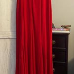 Gorgeous red full length formal gown size 1/2. Built in bra. Photo 2