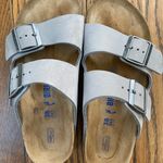 Birkenstock Gray Arizona Soft Footbed Sandal Photo 0