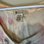 XCVI  Peach Pink Tie Dye Tunic Top Scoop Neck 3/4 Sleeve Cotton Modal Size M Photo 3