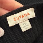 Cuyana  Wool Cashmere Ribbed Balloon Sleeve Sweater Black L Photo 3