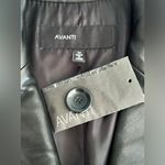 Avanti Women’s Black Leather Lambskin Jacket Blazer 3 Button Buttery Soft Size M Photo 7