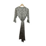ZARA  Women’s Satin Wrap Midi Dress in Leopard Print Size S Photo 8