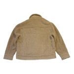 Vince NWT Faux Sherpa Trucker Jacket in Desert Camel Furry XL $395 Photo 5