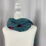 NEW Paloma Clothing Bird Print Lightweight Scarf Blue Photo 2