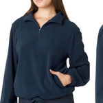 Beyond Yoga  Terrain Pullover Nocturnal Navy Quarter Zip Sweatshirt Size Small Photo 0