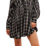 Free People  Women's Hoffman V-Neck Mini Dress size XS Oversized Photo 0