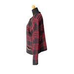 Laura Scott VINTAGE  Plaid And Gold Homiday Festive Sweater Faux Pockets Size L Photo 1