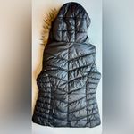 Guess Faux Fur Hooded Quilted Puffer Jacket Black Size M Photo 8