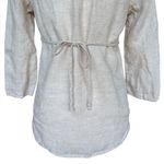 Old Navy Linen Maternity Top Beige Blouse Womens Size XS Maternity Photo 5