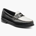 NEW G.H. Bass Whitney Weejuns Loafers Black White Leather 5.5 Photo 2