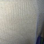 Open Edit Cream Sparkle Ribbed Cutout Sweater Photo 5