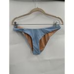 J.Crew NEW Curved Waist Cheeky Bikini Bottoms Blue Small Resortwear Preppy Beach Photo 1