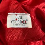 Vintage In Cinq Red Satin Long Sleeve Blousen Dress Career Teacher Size M Photo 6