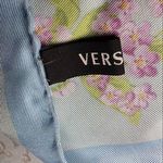 Versace  Blue and Gold Scarf Photo 6