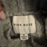 Pink Rose  Gray Light Weight Knit Sweater Vest Size M Photo 5