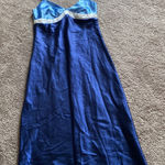 Jones New York  Blue Satin Nightgown SIZE S Photo 0