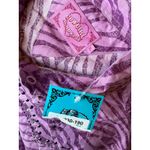 NWT Cowgirl Hardware Western Shirt size XL Extra Large Womens Purple Rhinestone Photo 1