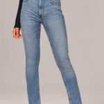 Abercrombie & Fitch Skinny High Rise Curve Love Slit Jeans Photo 0