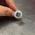 Sterling Silver 925 Ring with aquamarine size 8 Photo 4