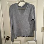 Skin Worldwide Gray Ribbed Lounge Hoodie Cotton Cashmere Blend Sweater Sz. M Gray Size M Photo 6