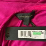 Donna Karan  One Shoulder Long Sleeve Evening Gown Pink Size 8 Formal Dress Photo 8