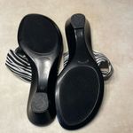 Italian Shoemakers  Striped Black and White Sandals. Size 11. Made in Italy‎ Photo 2