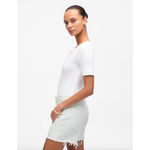 Madewell The Brynn Long Short Pure Low Slung Rigid Denim White Relaxed US 29 NWT Photo 3