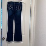 Amethyst Jeans  Dark Blue with Floral Lining Photo 6