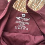 90 Degree By Reflex Burgundy Crop Athletic Tank size Medium Red Photo 1