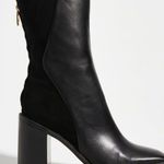 Franco Sarto Sarto Steviena Leather Square-Toe Boots in Black Size 11 New w/o Box SOLD OUT! Photo 4