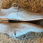 Fred de la Bretoniere grey suede lace up oxford shoes Gray Size 7 Photo 3