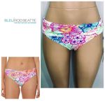 Bleu Rod Beattie New. Blue Rod Beattie floral sarong bikini bottoms. Photo 1