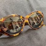 Gucci NWOT Authentic tortoiseshell cat eye oval GG gold logo sunglasses y2k Photo 6
