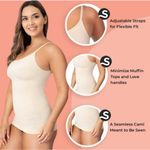 Shapermint Scoopneck Cami Cream/Tan‎ Nude Size 2XL NWT Tan Photo 3