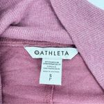 Athleta  Studio Barre Sweatshirt Long Sleeve Top Purple Off The Shoulder Small Photo 9