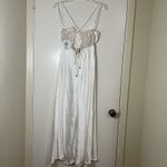 Selfie Leslie NEW! Golden Era Satin Lace Cowl Neck Midi White Dress XL st3125b01 Photo 11