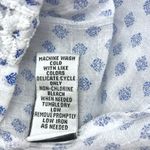 Counterparts Blue White Crochet Blouse Size M Photo 10