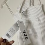 525 America NEW! 535 America one shoulder ribbed white cropped top small Photo 2