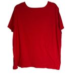 LRL Ralph Lauren Jeans Co Red V Neck Short Sleeve T Shirt Top Plus Size 3X Photo 10
