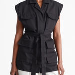 & Other Stories & Other Stories Black Belted Utility Tunic Vest Size Small‎ Photo 0
