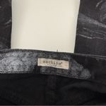 Machine Black Faded Smoky Design Wide Leg Jeans Size 25 Photo 2