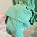 Free People Olivia Linen Blend Oversized Blazer Jacket in Pistachio Green Small Photo 3