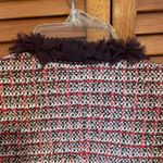 Neiman Marcus ESCADA Exclusive For Tweed Checked Jacket with Brown Trim Size 34 Photo 8