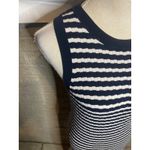 Banana Republic  Women's Striped Sweater Knit Sleeveless Midi Dress -‎ Size M Photo 1