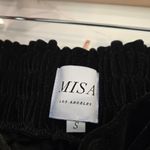 MISA Los Angeles  Black Velvet Cropped Wideleg Pant size small Photo 3