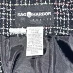 Sag Harbor VTG  Black Tweed Blazer Women's 6 Petite 90s Y2K Power Jacket Business Photo 3