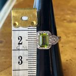 Natural Peridot Sterling Silver Ring Size 7 Photo 7