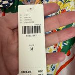 Maeve  Straight-Leg Pull on Silk Pants Multicolor Photo 8